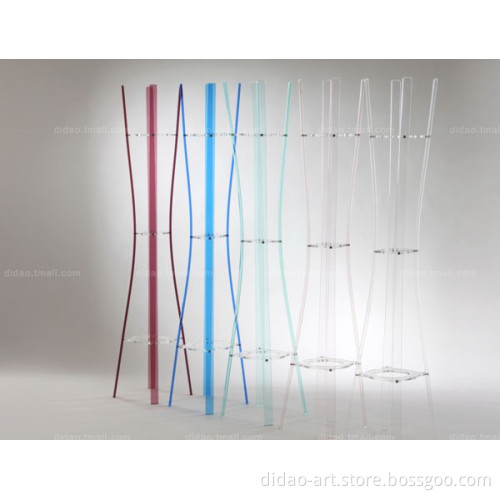 Transparent Acrylic Clothes Rack with Modern Style